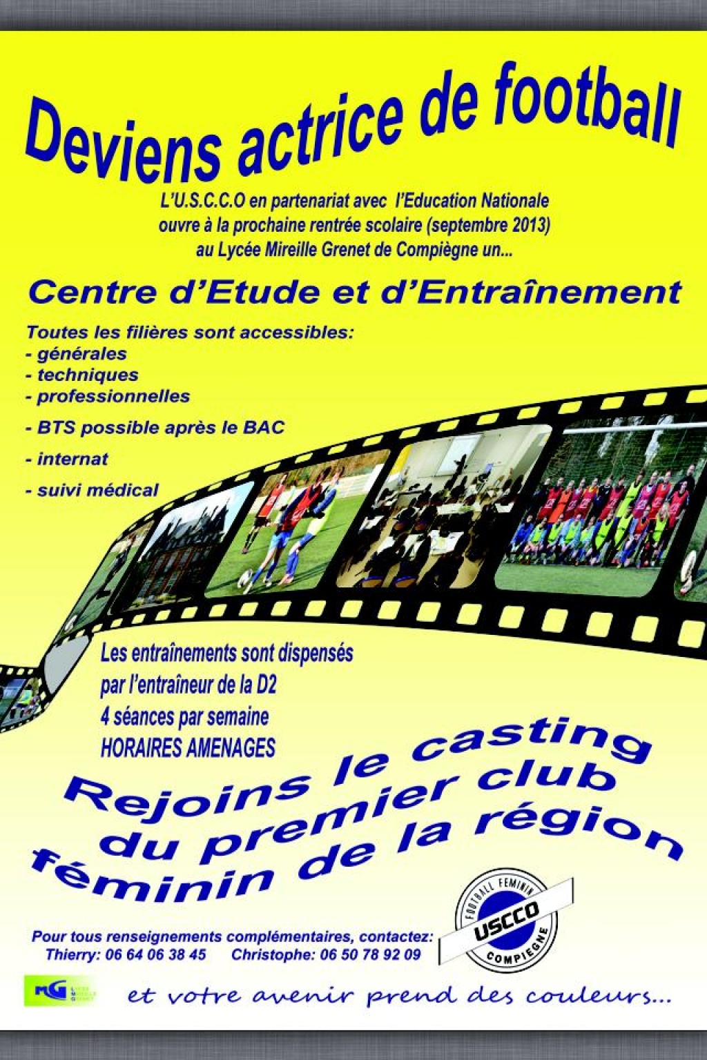 L'USCCO COMPIEGNE ouvre un centre d'études et d'entrainement