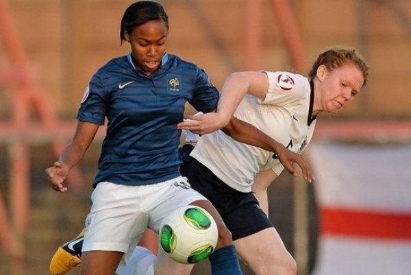 Entrée à la pause, Lindsey Thomas n'a pas pu faire sauter le verrou anglais (photo uefa.com)