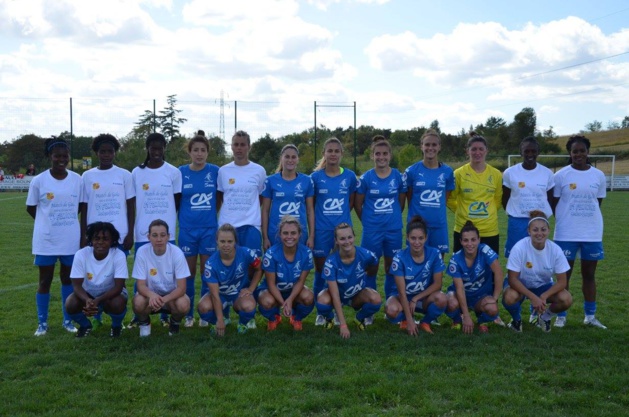 Les Sojaldiciennes lors du match de préparation face à Rodez (1-1)
