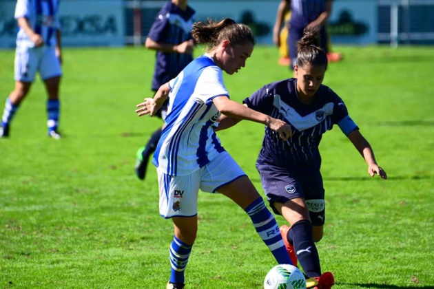 Sarah Cambot à droite va découvrir la D1 avec Bordeaux (photo FC Girondins Féminine) Sarah Cambot à droite va découvrir la D1 avec Bordeaux (photo FC Girondins Féminine)