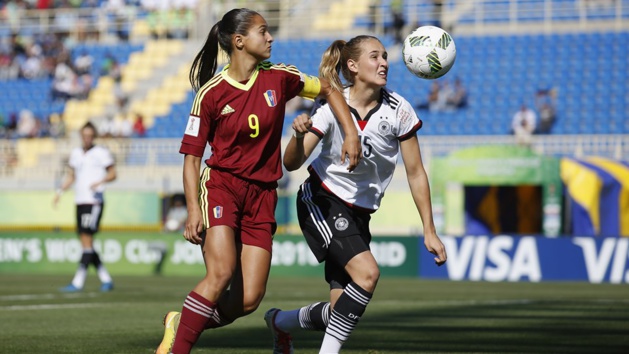 Les Allemandes ont dominé le Venezuela (photo FIFA.com) Les Allemandes ont dominé le Venezuela (photo FIFA.com)