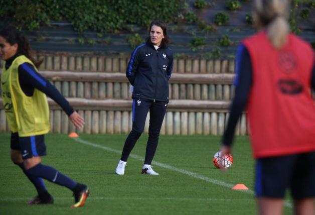 Peggy Provost ce mardi à Clairefontaine (photo Antonio Mesa/FFF) Peggy Provost ce mardi à Clairefontaine (photo Antonio Mesa/FFF)