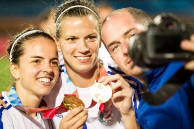Laura Agard, avec Léa Rubio, après le titre universitaire (photo FFSU) Laura Agard, avec Léa Rubio, après le titre universitaire (photo FFSU)