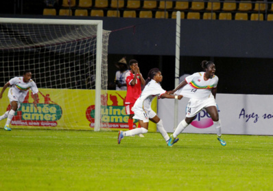 La joie de Sebe Coulibaly, à droite (photo CAF) La joie de Sebe Coulibaly, à droite (photo CAF)
