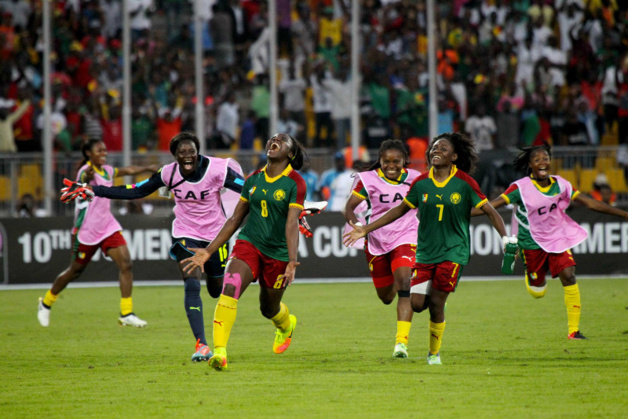 Le Cameroun jubile (photo CAF) Le Cameroun jubile (photo CAF)