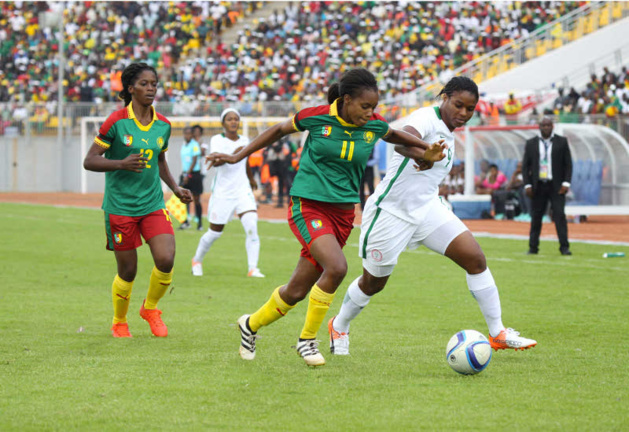 Oparanozie (n°9) offre la victoire aux Super Falcons (photo CAF) Oparanozie (n°9) offre la victoire aux Super Falcons (photo CAF)