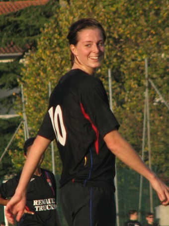 La Suédoise Lotta Schelin, décisive et souriante ! (photo : S. Duret)