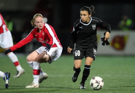 La Brésilienne Marta a inscrit 4 buts face à Arsenal (photo : arsenal)