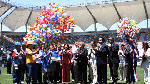 Le stade de La Florida a été inaugurée à l'occasion de ce match amical Le stade de La Florida a été inaugurée à l'occasion de ce match amical