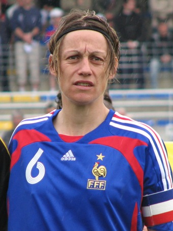 Sandrine Soubeyrand, la capitaine des Bleues (photo : S. Duret)