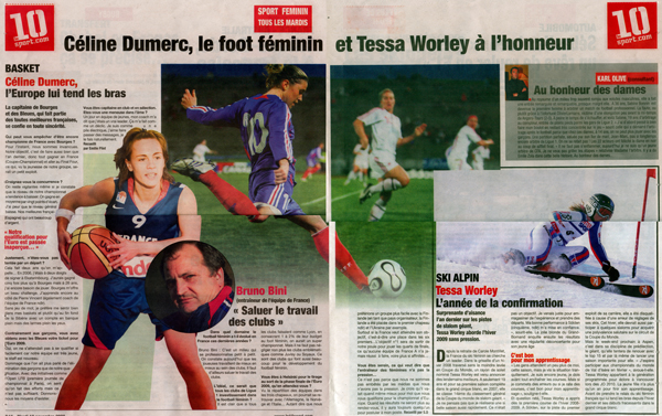 Le "10sport" ouvre ses pages au football féminin Le "10sport" ouvre ses pages au football féminin