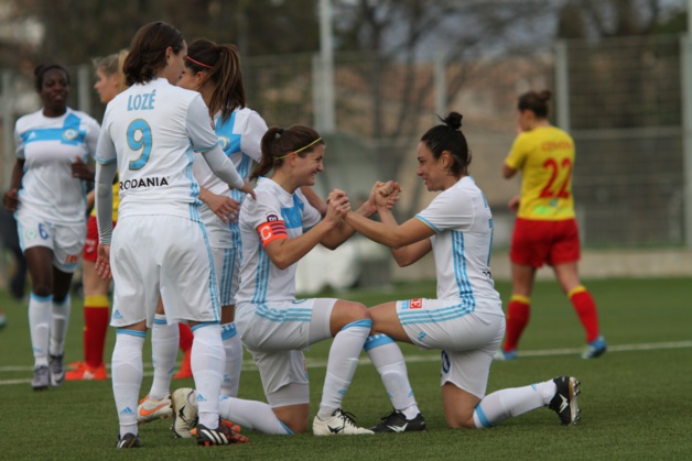 Pizzala et Brétigny, les buteuses olympiennes du jour (photo OM.net) Pizzala et Brétigny, les buteuses olympiennes du jour (photo OM.net)