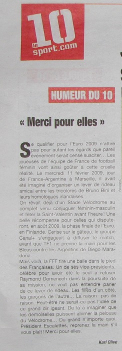 Lamentable ! Le 10sport révèle comment les Bleues se retrouvent recalées Lamentable ! Le 10sport révèle comment les Bleues se retrouvent recalées