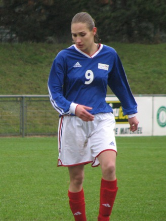 La Toulousaine Castera, unique buteuse du match (S. Duret) La Toulousaine Castera, unique buteuse du match (S. Duret)