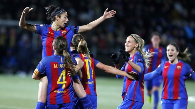 La joie des Barcelonaises (photo Miguel Ruiz/FCB)