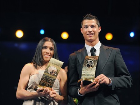 Marta et Cristiano Ronaldo (fifa.com) Marta et Cristiano Ronaldo (fifa.com)