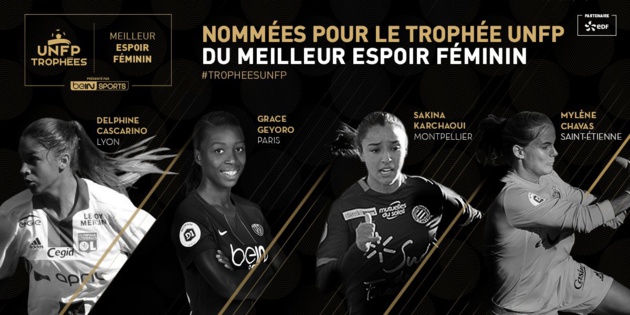 #TropheesUNFP - Les nommées pour le titre de meilleure joueuse et meilleure espoir connus #TropheesUNFP - Les nommées pour le titre de meilleure joueuse et meilleure espoir connus