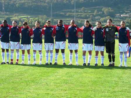 Les mini-Bleues lors du 1er tour (photo : F. Torrent)