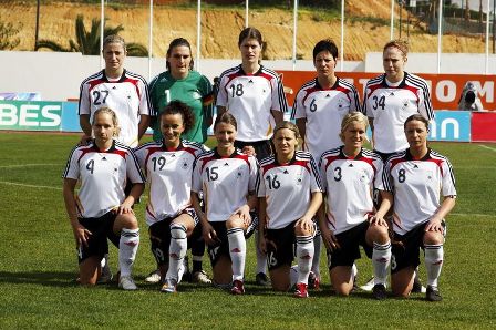 L'Allemagne lors de l'Algarve Cup (photo : Nora Kruse)