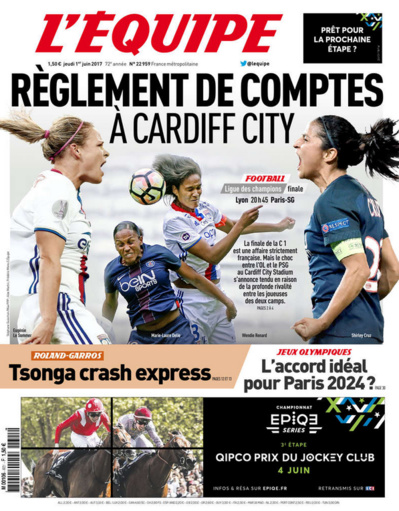 La une de l'Equipe La une de l'Equipe