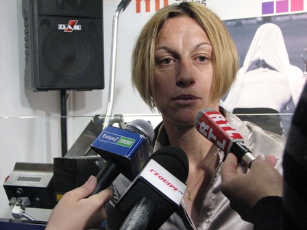 Sandrine Soubeyrand aux micros de Europe 1, L'Equipe TV et RTL