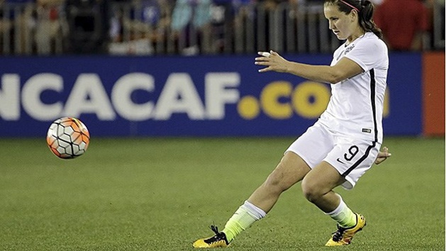 Lindsey Horan lors d'Etats-Unis - Suède en quart de finale des JO avait été la première à bénéficier du quatrième remplacement (photo DR)