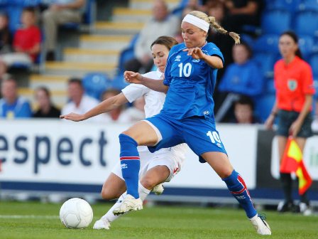 Lárusdóttir prend le dessus sur Yorston (photo : FA)