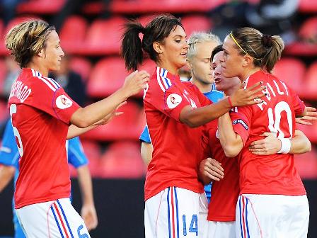 La joie tricolore lors de l'égalisation (photo : uefa.com)