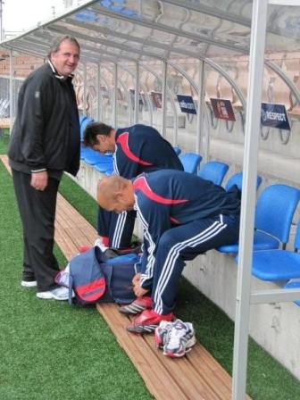 Le staff en pleine préparation