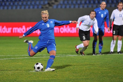 Margret Lara Larusdottir réussit un triplé (photo : KSI)