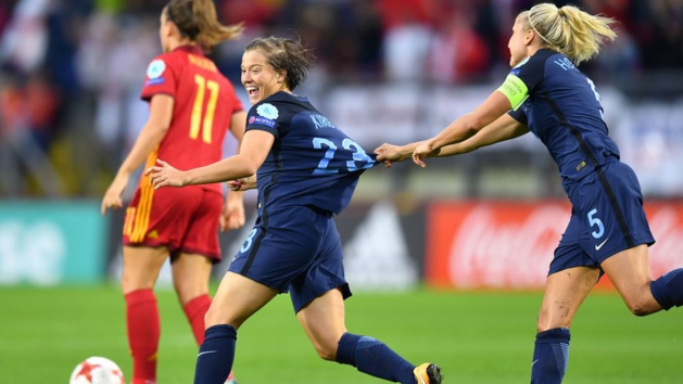 Kirby a marqué après 93 secondes (photo UEFA.com) Kirby a marqué après 93 secondes (photo UEFA.com)