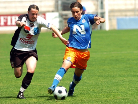 Butel à gauche et Juvisy ont lutté la saison dernière pour la 2e place avec Montpellier (photo : MHSC) Butel à gauche et Juvisy ont lutté la saison dernière pour la 2e place avec Montpellier (photo : MHSC)