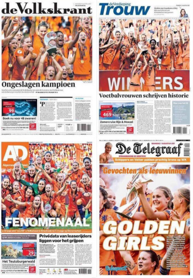 La presse néerlandaise a félicité ses championnes