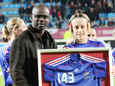 Sandrine Soubeyrand récompensée pour ses 143 sélections