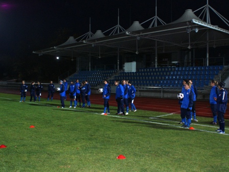 Les Montpelliéraines se sont entraînées sur le terrain du match