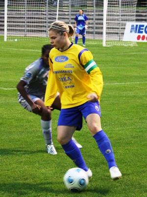 Eugénie Le Sommer a inscrit 11 des 19 buts de son équipe (photo : Sébastien Duret)