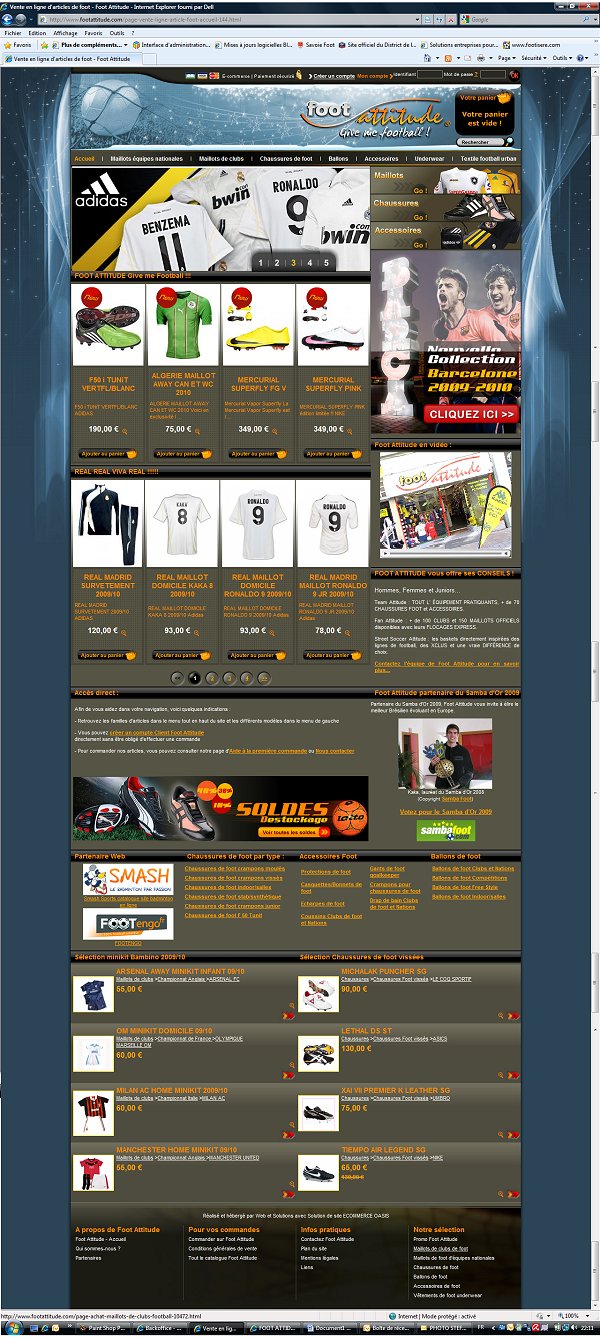 FOOT ATTITUDE : Le meilleur des maillots et la référence des chaussures... FOOT ATTITUDE : Le meilleur des maillots et la référence des chaussures...