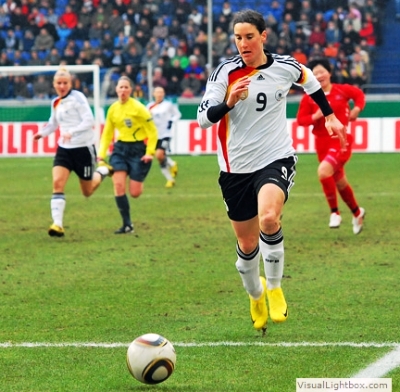 Birgit Prinz fête sa 200e sélection (photo : Katrin Müller/fansoccer) Birgit Prinz fête sa 200e sélection (photo : Katrin Müller/fansoccer)