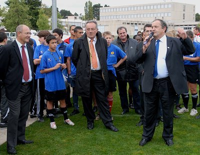 Lors de son passage dans la ligue Rhône-Alpes, au mois d'octobre pour la journée de l'arbitrage...