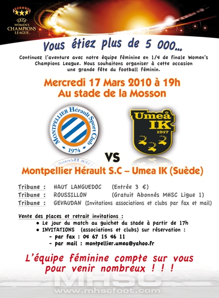 Lyon et Montpellier jouent une place en demi-finale Lyon et Montpellier jouent une place en demi-finale