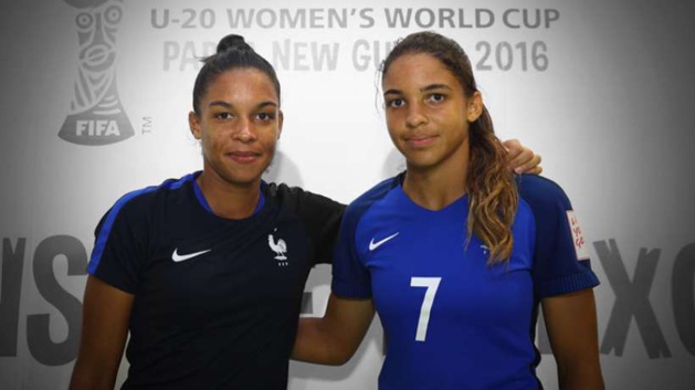 Estelle et Delphine lors de la Coupe du Monde U20 en 2016