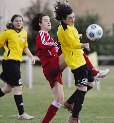 Les Aulnatoises auront fait douté Montpellier (photo : La Montagne) Les Aulnatoises auront fait douté Montpellier (photo : La Montagne)