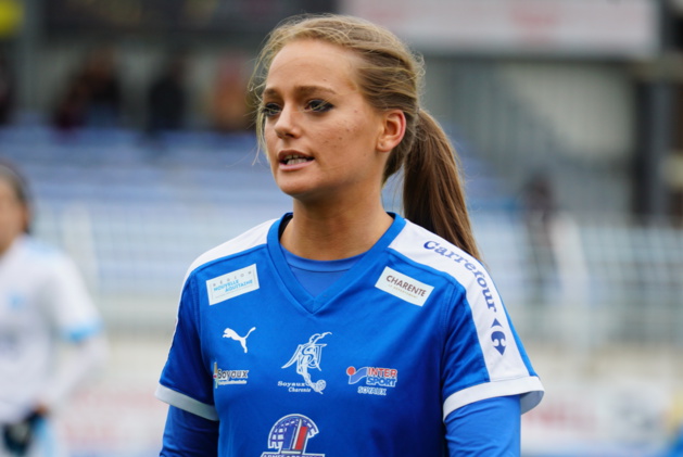 Danielle Tolmais signe un premier doublé en D1 (photo footofeminin) Danielle Tolmais signe un premier doublé en D1 (photo footofeminin)