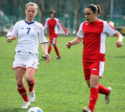 Julie Soyer lors du dernier rassemblement fin mars (photo : Van Gol)