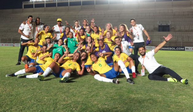 Les Brésiliennes championnes de CONMEBOL (photo : Fernanda Coimbra/CBF)