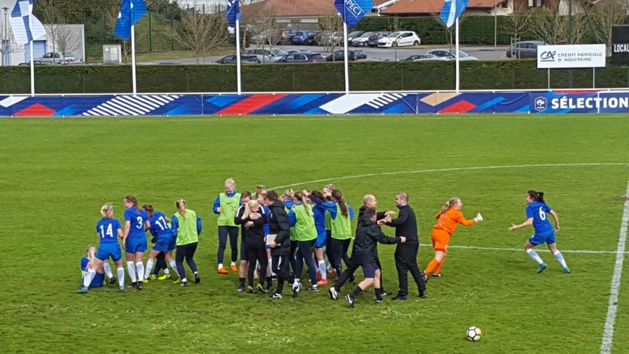 Les Finlandaises devancent la France pour un but (photo District des Landes) Les Finlandaises devancent la France pour un but (photo District des Landes)