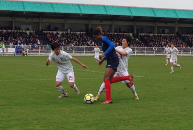 Gago n'a pas réussi à trouver les espaces dans le couloir gauche (photo Dinan Agglo) Gago n'a pas réussi à trouver les espaces dans le couloir gauche (photo Dinan Agglo)