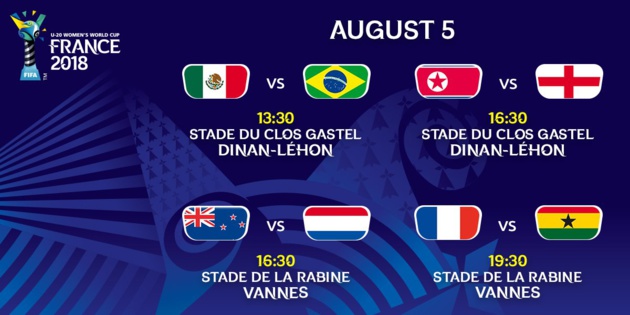 #U20WWC - Première journée dimanche et lundi : Corée du Nord - Angleterre et USA - Japon à l'affiche #U20WWC - Première journée dimanche et lundi : Corée du Nord - Angleterre et USA - Japon à l'affiche