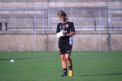 Viguier, seule femme entraîneur en D1 cette saison (photo RAF) Viguier, seule femme entraîneur en D1 cette saison (photo RAF)