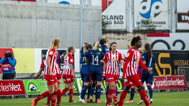 Les Lyonnaises libérées après l'ouverture du score d'Henry Les Lyonnaises libérées après l'ouverture du score d'Henry